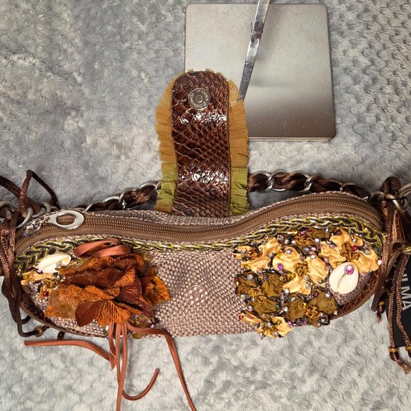 Julma Paris Floral Embellished Shoulder Bag - Picture 8 of 12